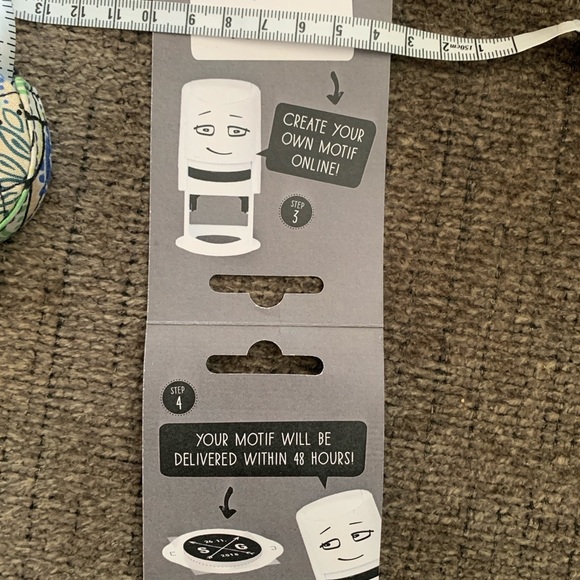 MY-NIO Personalized Rubber Stamp Voucher, create ur stamp on line, NWT - Picture 3 of 16